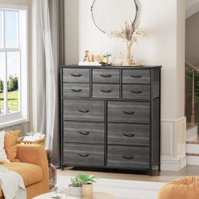 12 drawers, 6 large and 6 small, non-woven storage cabinets, cationic cloth surface + non-woven fabric drawers + particle board + iron frame 100*30*11
