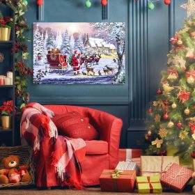 Framed Canvas Wall Art Decor Painting For Chrismas, Painting For Chrismas Gift, Decoration For Chrismas Eve Office Living Room, Bedroom Decor-Ready To