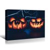 Drop-Shipping Framed Canvas Wall Art Decor Painting For Halloween,Scary Pumpkin Painting For Halloween Gift, Decoration For Halloween Office Living Ro