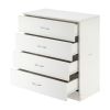 [FCH] Modern Simple 4-Drawer Dresser White(=86913595, 22419080, 72485344)