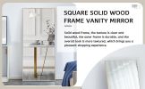 Fourth generation solid wood frame long mirror, dressing mirror, bedroom foyer, decorative mirror, clothing store, floor to ceiling mirror, wall mount