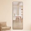 The 4th generation floor standing full-length mirror. wall mirror, bathroom makeup mirror, bedroom foyer, clothing store, wall mounted. 65 "* 23.2"