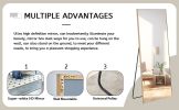 Fourth generation solid wood frame long mirror, dressing mirror, bedroom foyer, decorative mirror, clothing store, floor to ceiling mirror, wall mount