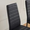 Disassemble rectangular table with arc MDF Black PVC marble surface 122*76*76cm N101