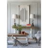 29" x 54" Distressed White Mirror with Solid Wood Frame, French Country Floor Mirror for Living Room Bedroom Entryway