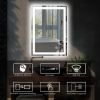 LED Bathroom Vanity Mirror with Light, 20 x 28 inch, Anti Fog,Stepless Dimmable,Color Temper 5000K,Back & Front Lit,Both Vertical and Horizontal Wall