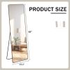 The 4th generation floor standing full-length mirror. wall mirror, bathroom makeup mirror, bedroom foyer, clothing store, wall mounted. 65 "* 23.2"