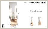 The 4th generation floor standing full-length mirror. wall mirror, bathroom makeup mirror, bedroom foyer, clothing store, wall mounted. 65 "* 23.2"