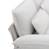 [VIDEO provided][New]109.8*55.9" Modern U-shaped Sectional Sofa with Waist Pillows,6-seat Upholstered Symmetrical Sofa Furniture,Sleeper Sofa Couch wi