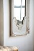 29" x 54" Distressed White Mirror with Solid Wood Frame, French Country Floor Mirror for Living Room Bedroom Entryway