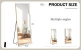 Fourth generation solid wood frame long mirror, dressing mirror, bedroom foyer, decorative mirror, clothing store, floor to ceiling mirror, wall mount