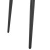 Disassemble rectangular table with arc MDF Black PVC marble surface 122*76*76cm N101