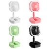 USB Rechargeable Desktop Telescopic Fan; Mini Portable Hand Foldable Fans With Light