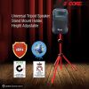5 Core Speaker Stand Tripod Floor Tall Adjustable 35mm DJ Studio Monitor Stands Pole Mount - SS ECO 1PK WOB