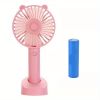 Mini Portable Fan; Mute USB Mini Handheld Fan; Cute Design 3 Speed Small Desk Fan With Base; Makeup Rechargeable Fan For Stylish Girl Women; Small Han