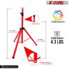 5 Core Speaker Stand Tripod Floor Tall Adjustable 35mm DJ Studio Monitor Stands Pole Mount - SS ECO 1PK WOB