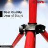 5 Core Speaker Stand Tripod Floor Tall Adjustable 35mm DJ Studio Monitor Stands Pole Mount - SS ECO 1PK WOB