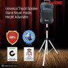5 Core Speaker Stand Tripod Floor Tall Adjustable 35mm DJ Studio Monitor Stands Pole Mount - SS ECO 1PK WOB
