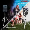 5 Core Speaker Stand Tripod Floor Tall Adjustable 35mm DJ Studio Monitor Stands Pole Mount - SS ECO 1PK WOB